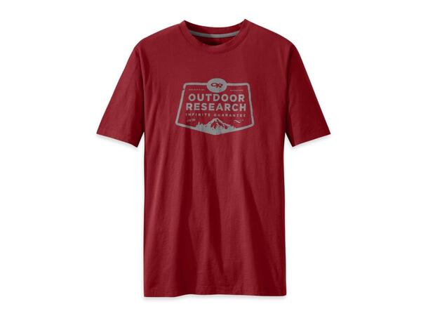 OR Bowser Tee Rød L Vintage t-skjorte i økologisk bomull.